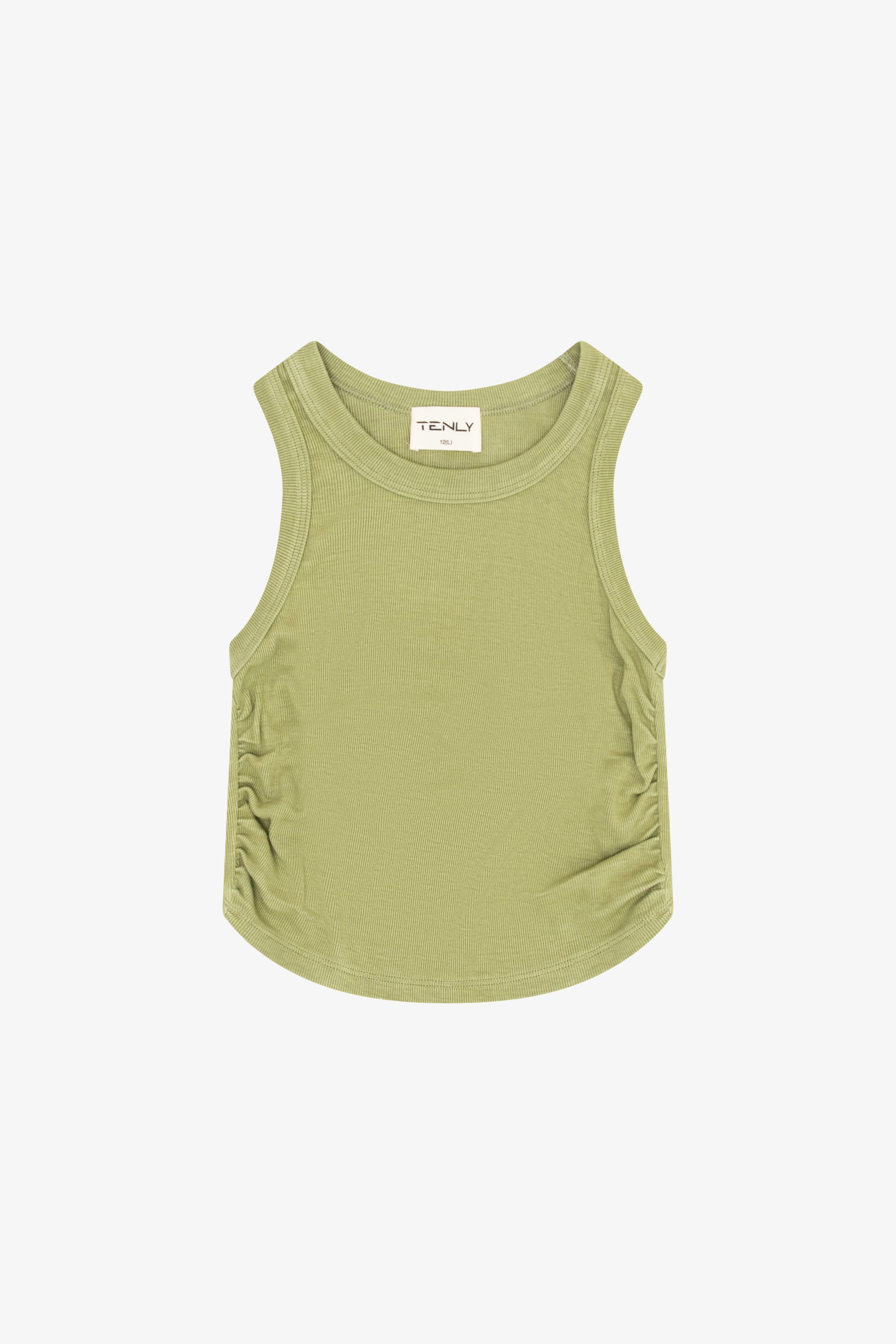 Tenly Rib Shirred Tank Top
