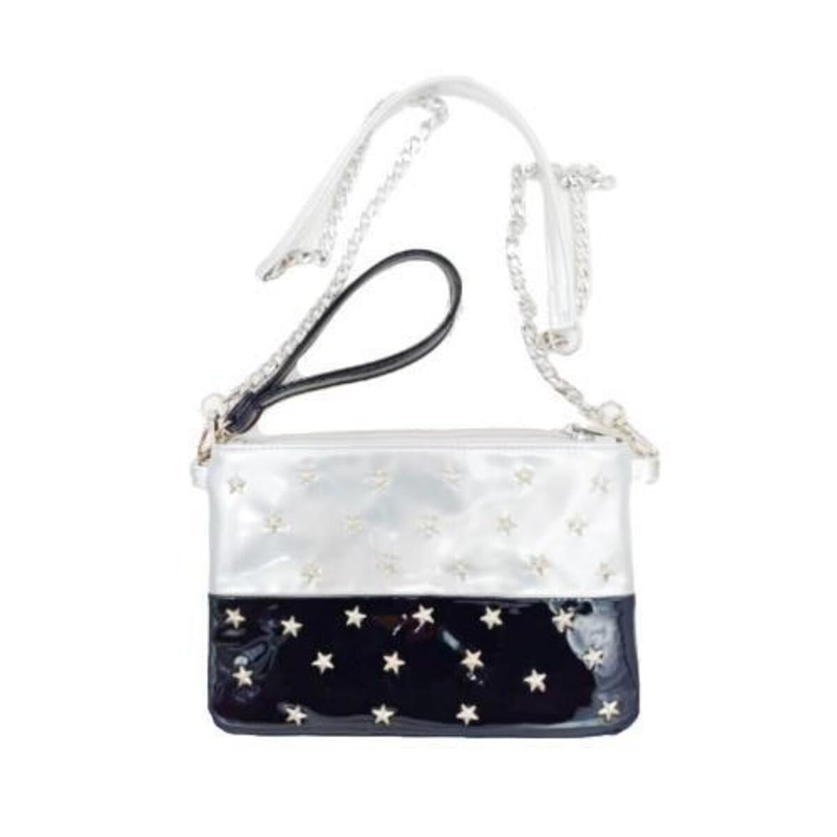 Bari Lynn Studded Patent Purse
