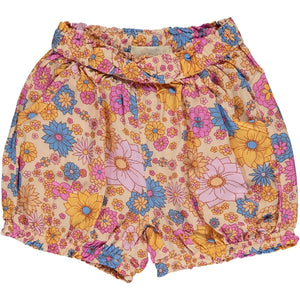Vignette Lucy Peach Retro Floral Shorts