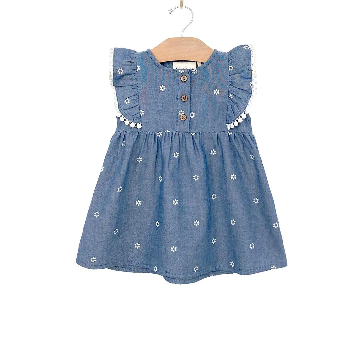 Daisies Chambray Baby Dress