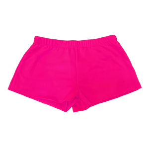 Neon Pink Fleece Shorts