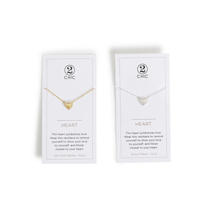 Pave Heart Pendant Necklace