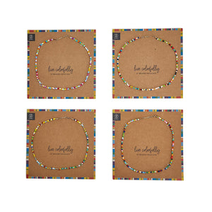 Live Colorfully Beaded Necklace