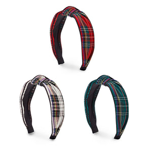 Plaid Knot Headband