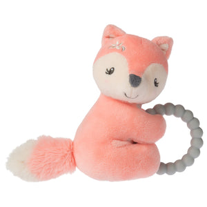 Pink Fox Teether Rattle