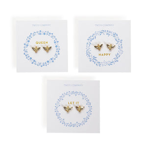 Golden Bee Earrings