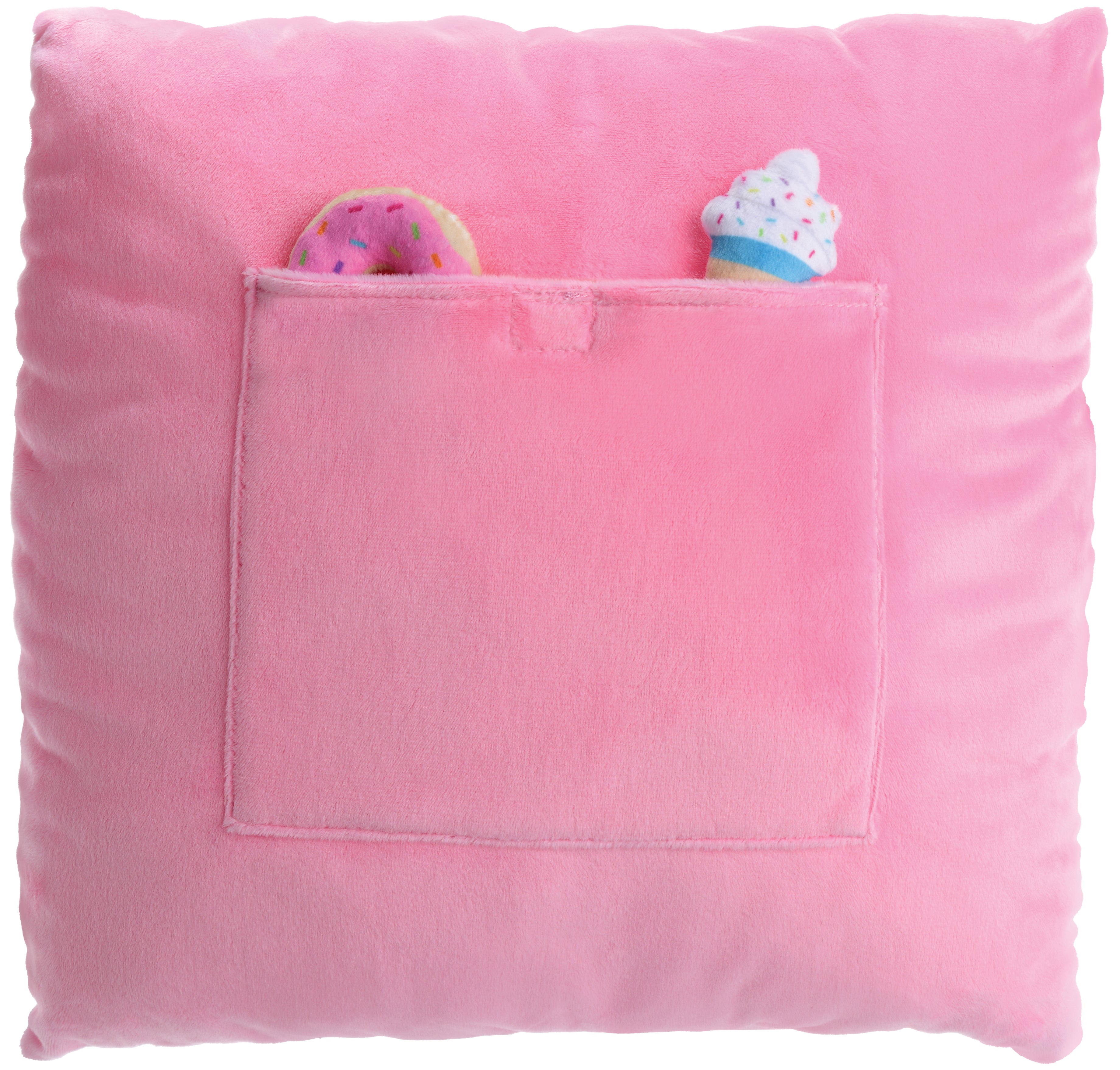 Tic-Tac Donut Fleece Pillow