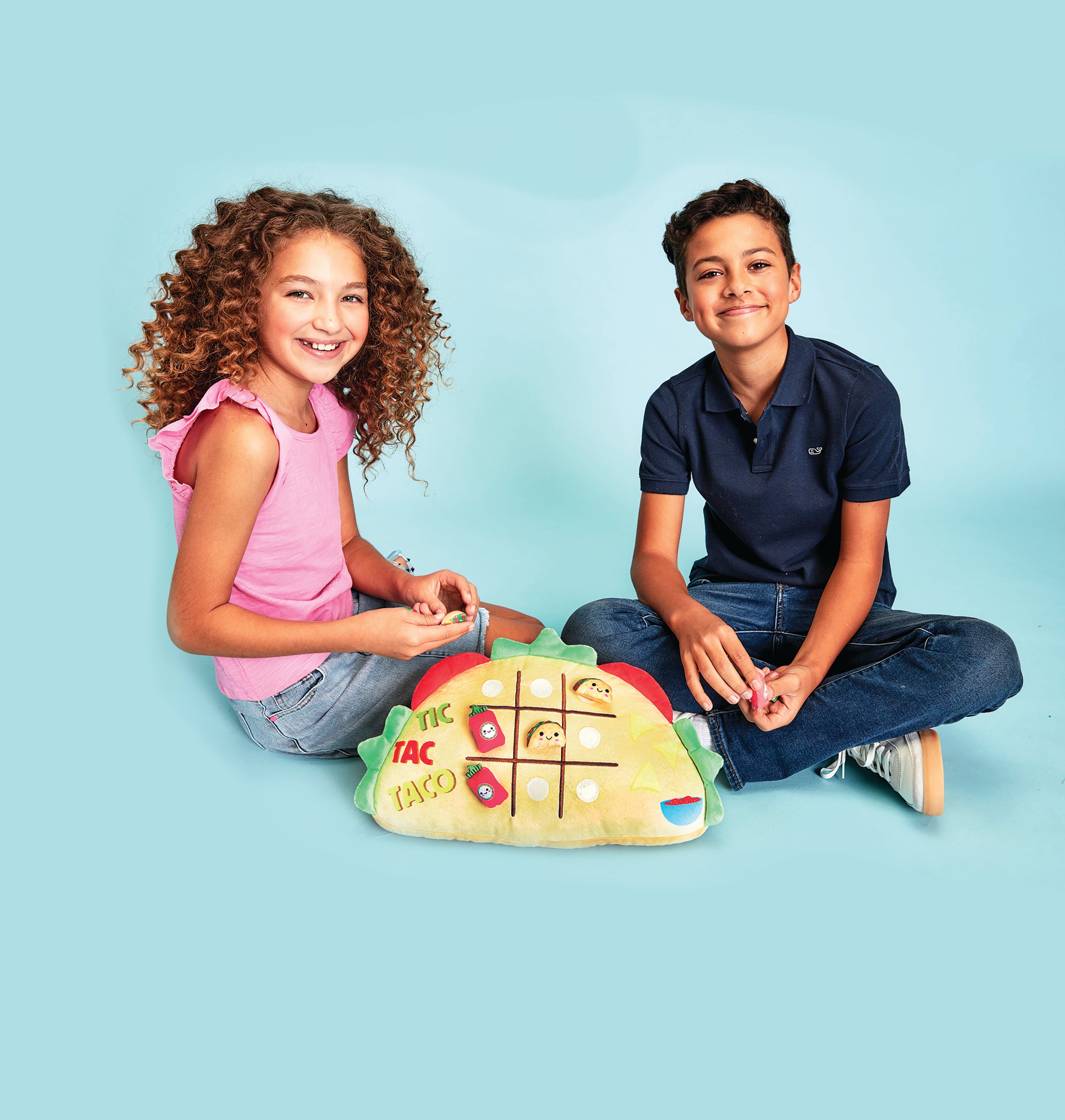 Tic-Tac Taco Fleece Pillow