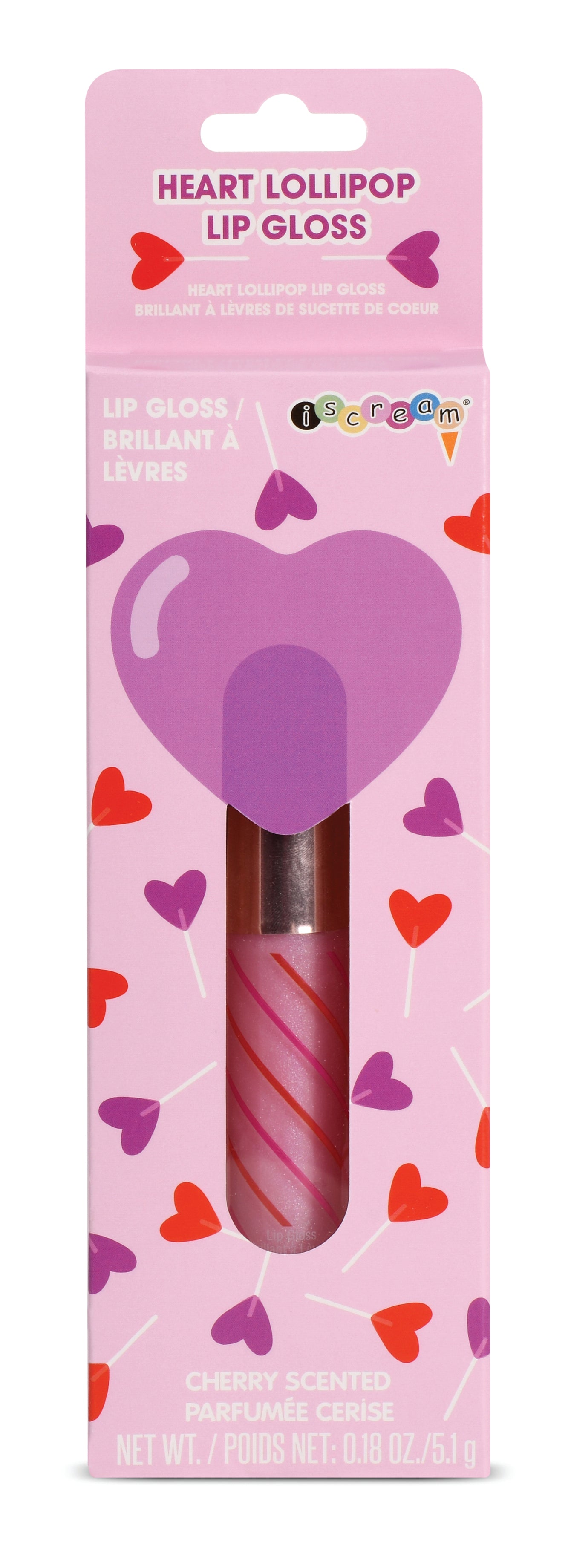 Heart Lollipop Cherry Lip Gloss