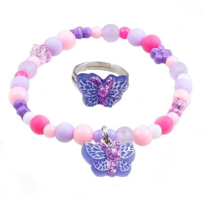 Butterfly Bracelet/Ring Set