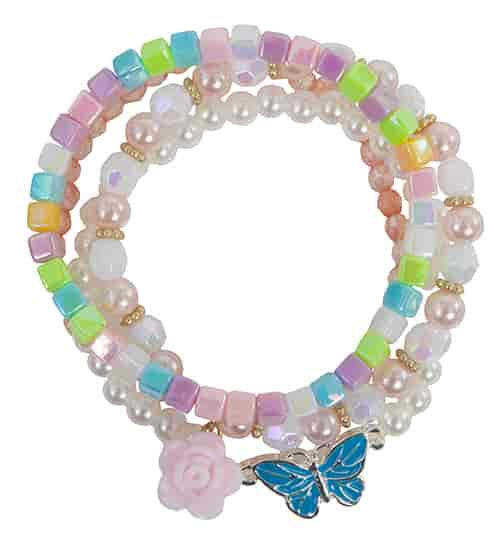 Pearly Butterfly Bracelet Set