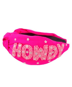 Pink Howdy Headband