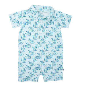 Sweet Bamboo Palms Polo Romper