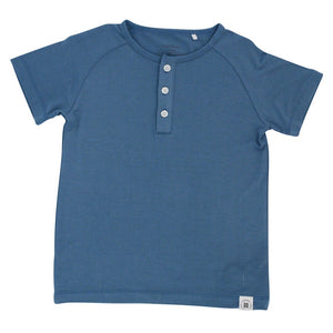 Sweet Bamboo Captain Blue Henley Top
