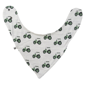 Sweet Bamboo Green Tractor Bib