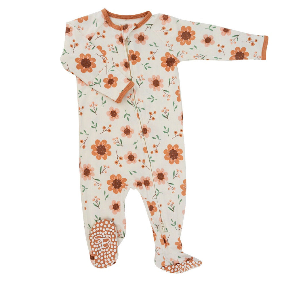 Sweet Bamboo Sunflower Footie