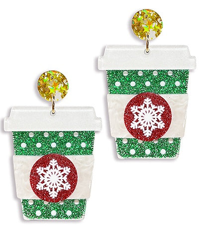 Christmas Latte Earrings