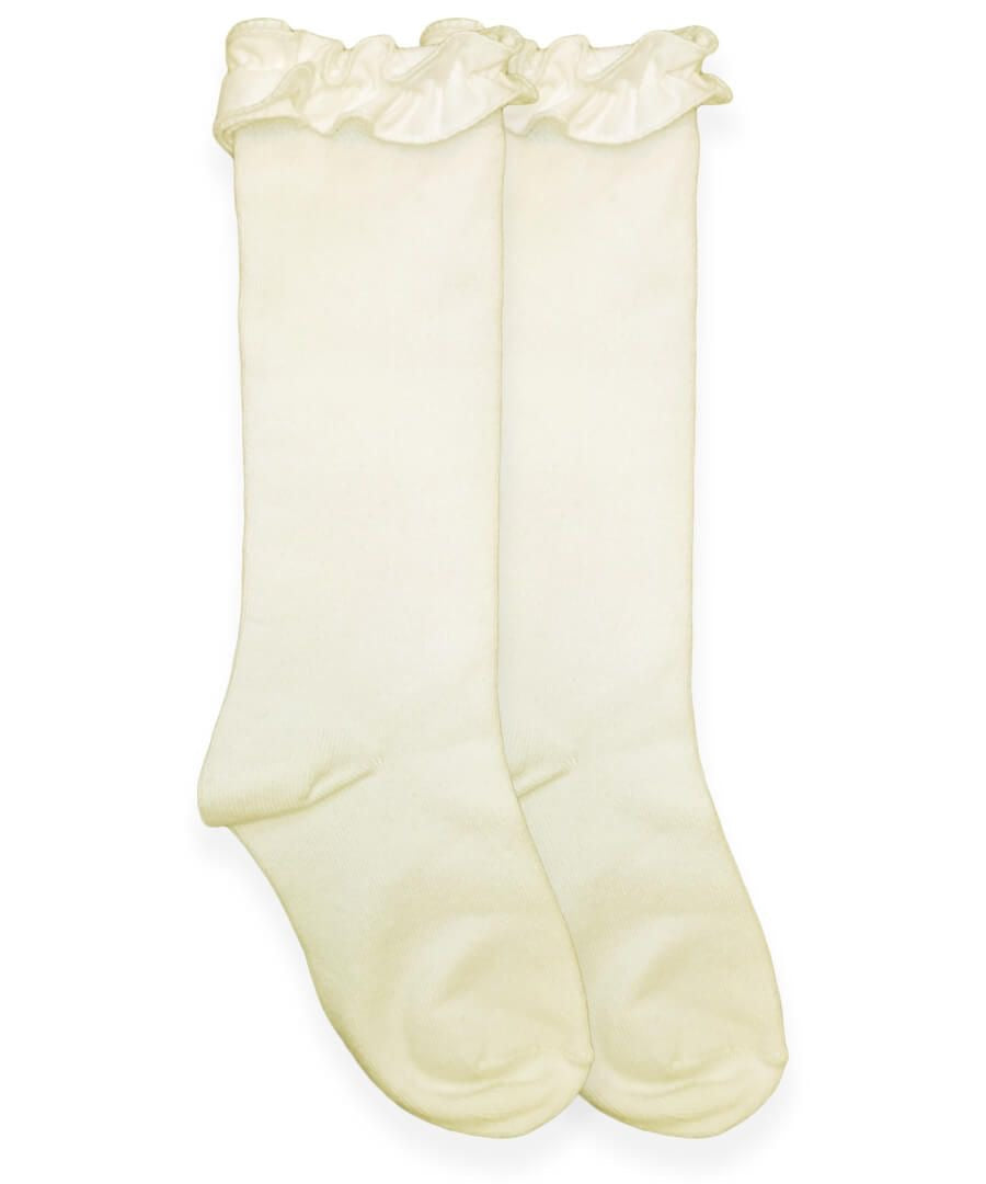 Jefferies Socks Ruffle Knee High