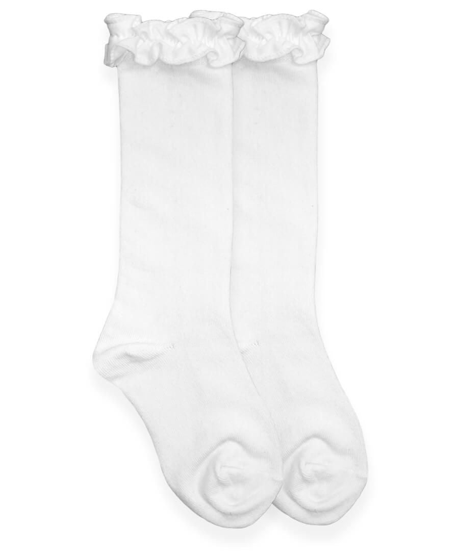 Jefferies Socks Ruffle Knee High