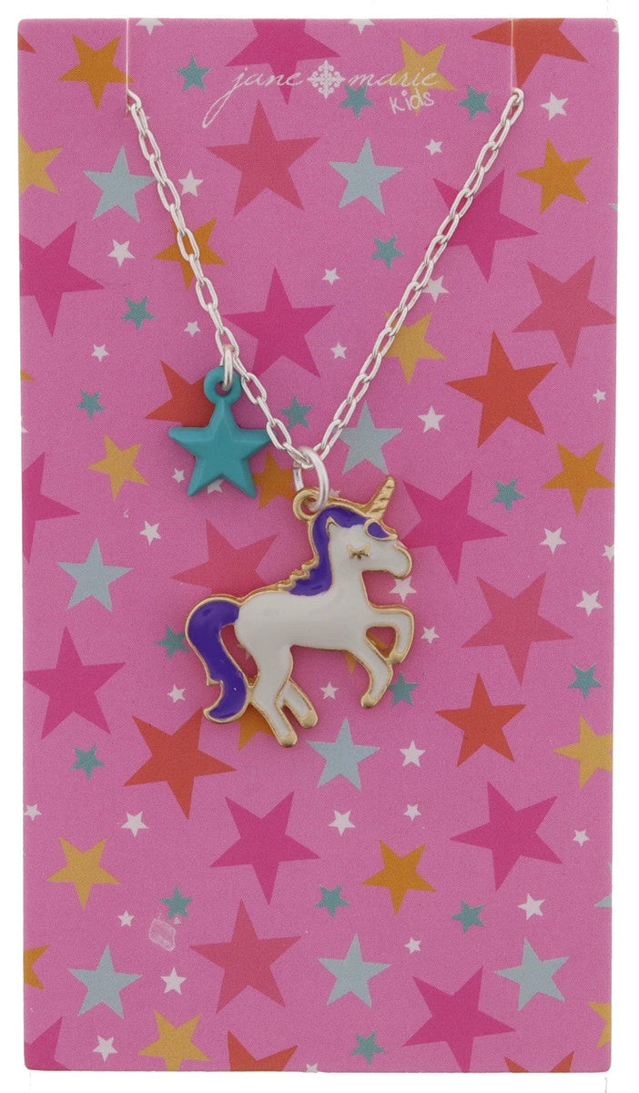 White Unicorn Necklace
