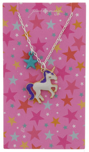 White Unicorn Necklace