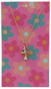 Crystal Mushroom Necklace