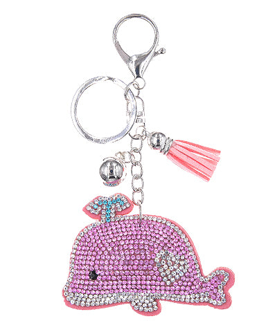 Heart Whale Key Chain