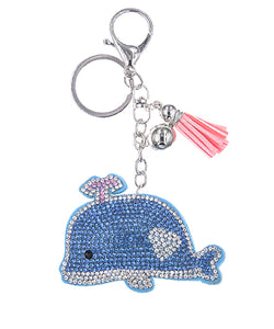 Heart Whale Key Chain