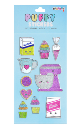Baked with Love Puffy Stickers