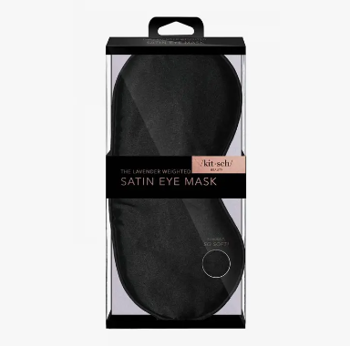 The Lavender Weighted Satin Eye Mask