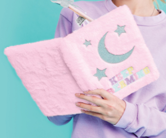 Sleepover Furry Lock & Key Journal