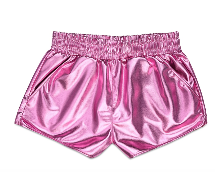 Pink Metallic Shorts