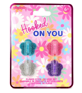 Flower Stick-On Hook Set