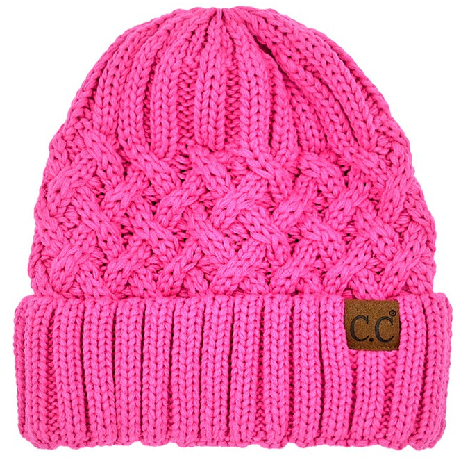 C.C Adult Lattice Pattern Beanie