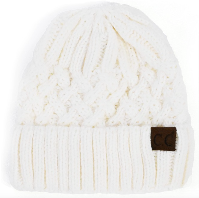 C.C Adult Lattice Pattern Beanie