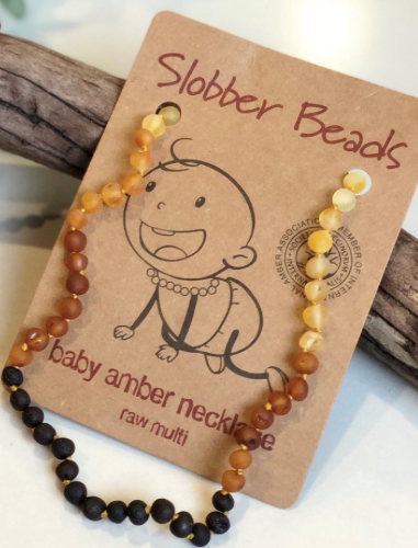 Slobber Beads Baby Amber Necklace