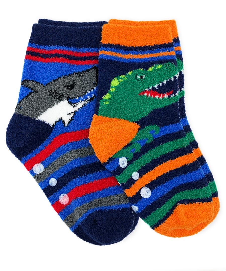 Jefferies Dino & Shark Fuzzy Socks