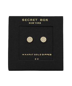 SB CZ Paved Circle Studs