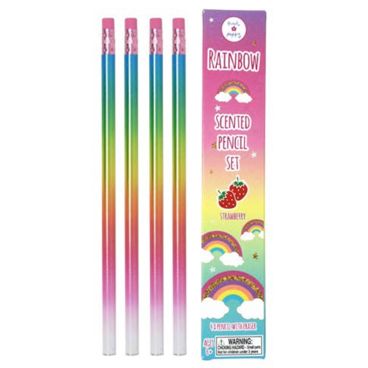 Rainbow Scented Pencils - 4 Pack