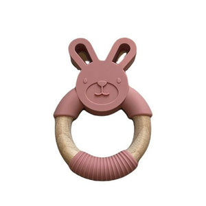 Dusty Rose Bunny Teether