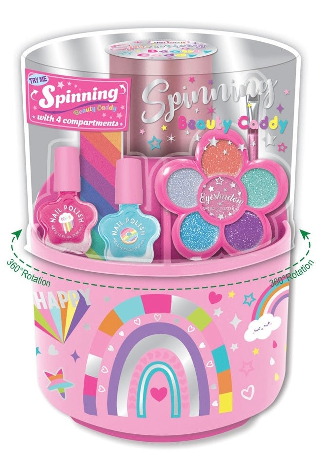 Rainbow Spinning Beauty Caddy