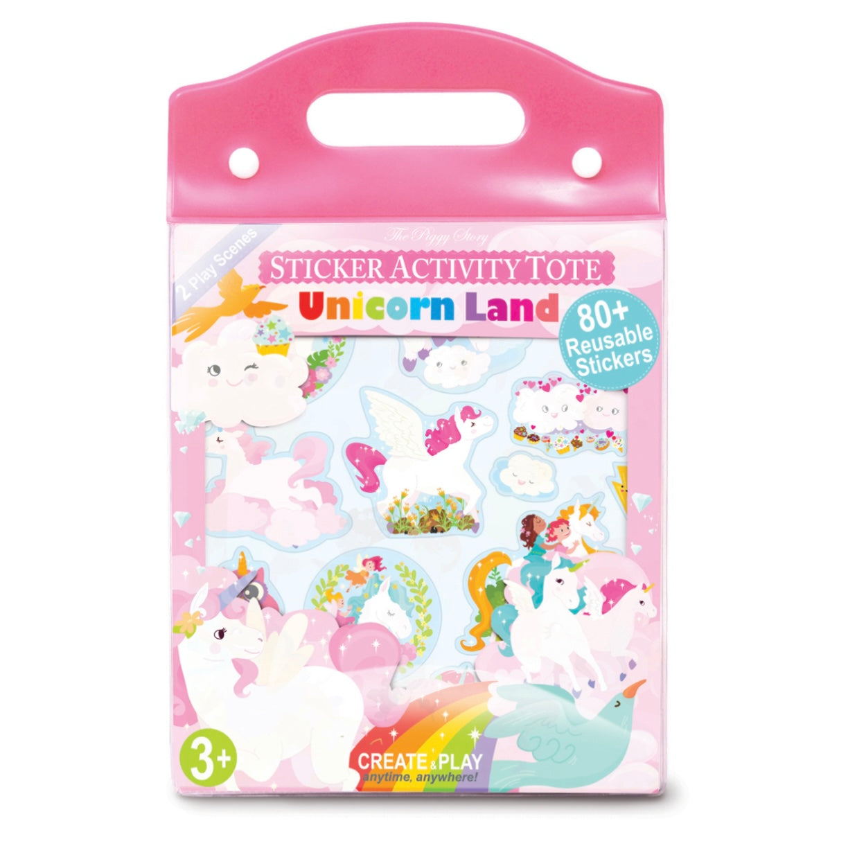 Unicorn Land Sticker Activity Tote