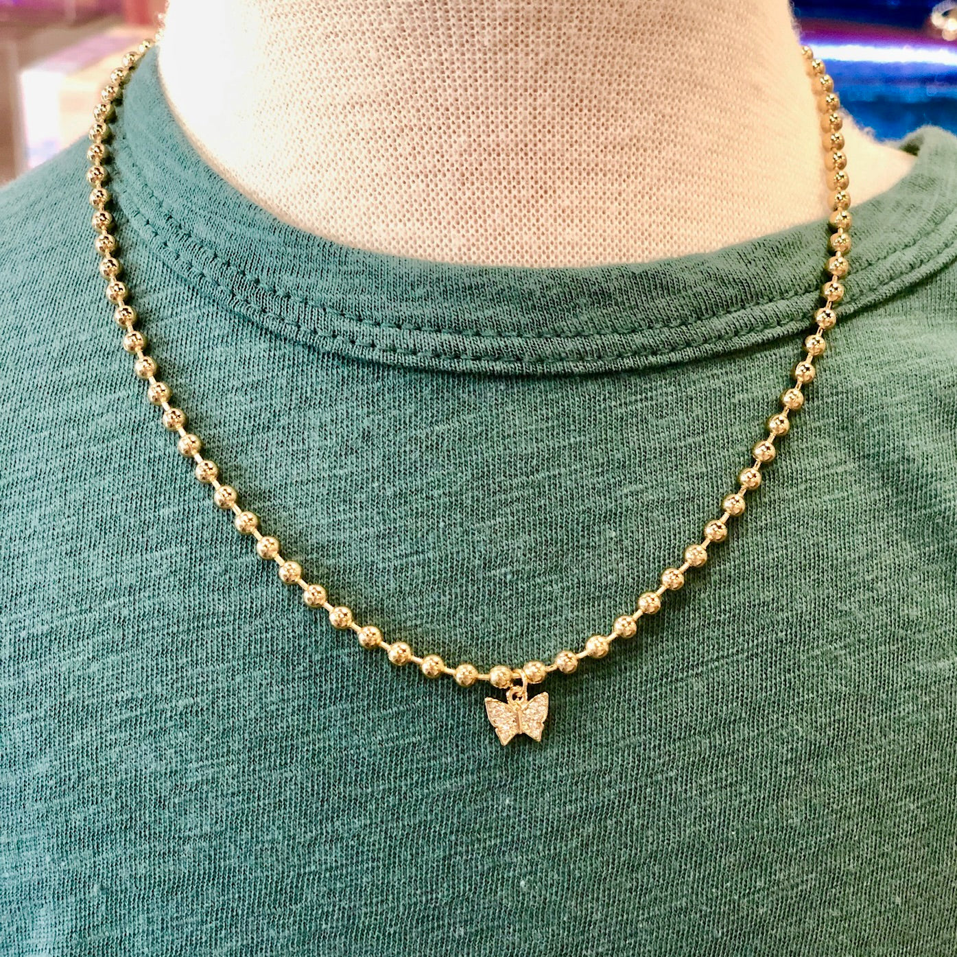 Charm & Ball Choker Necklace