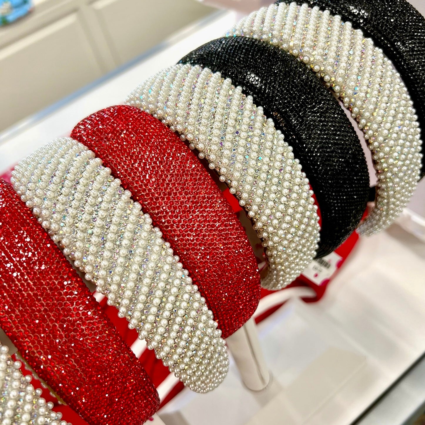 Bari Lynn Black Crystal Headband