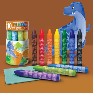 Dinosaur Dry Erase Mega Crayons