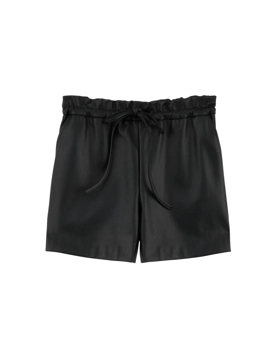 Black Leather Shorts