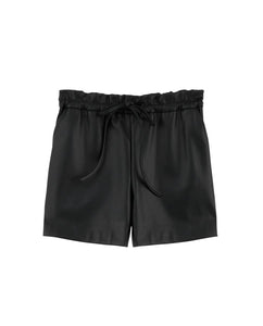 Black Leather Shorts