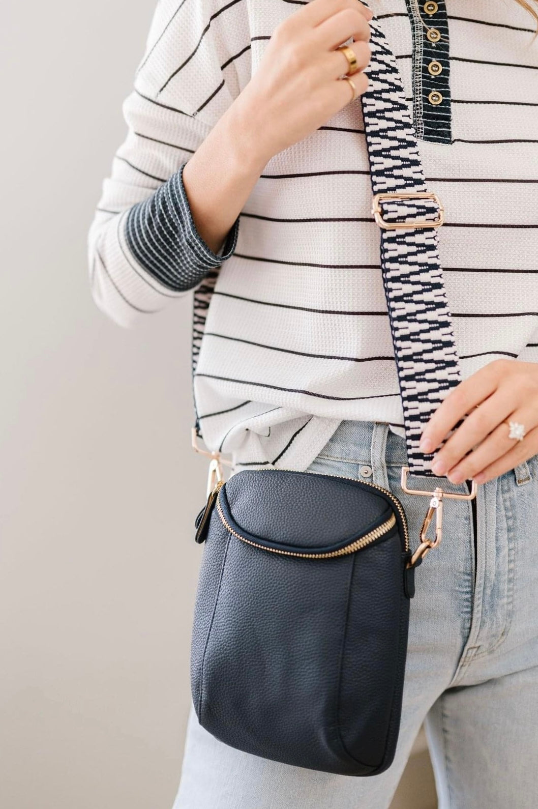 Navy Corinne Crossbody Purse