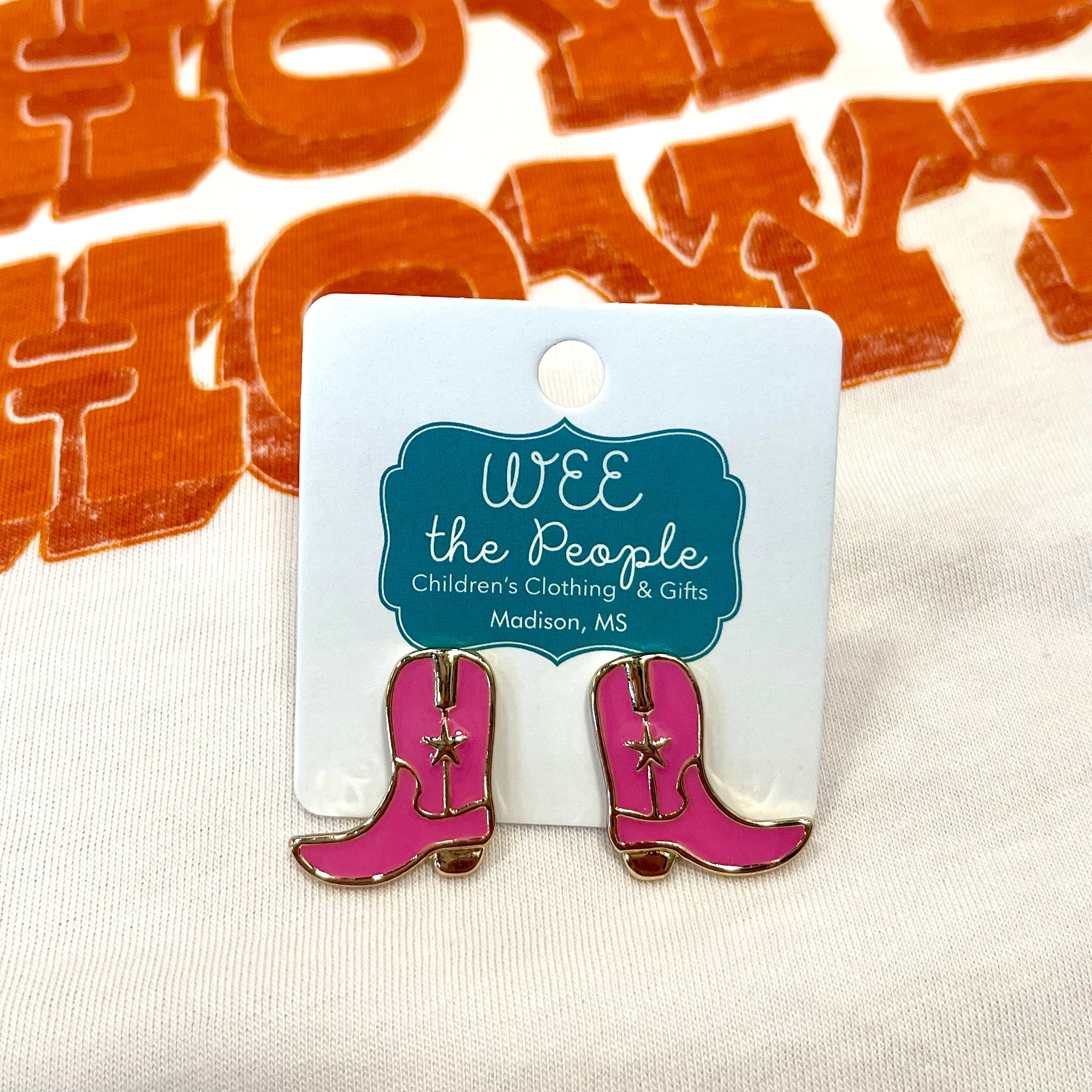 Western Boots Earrings