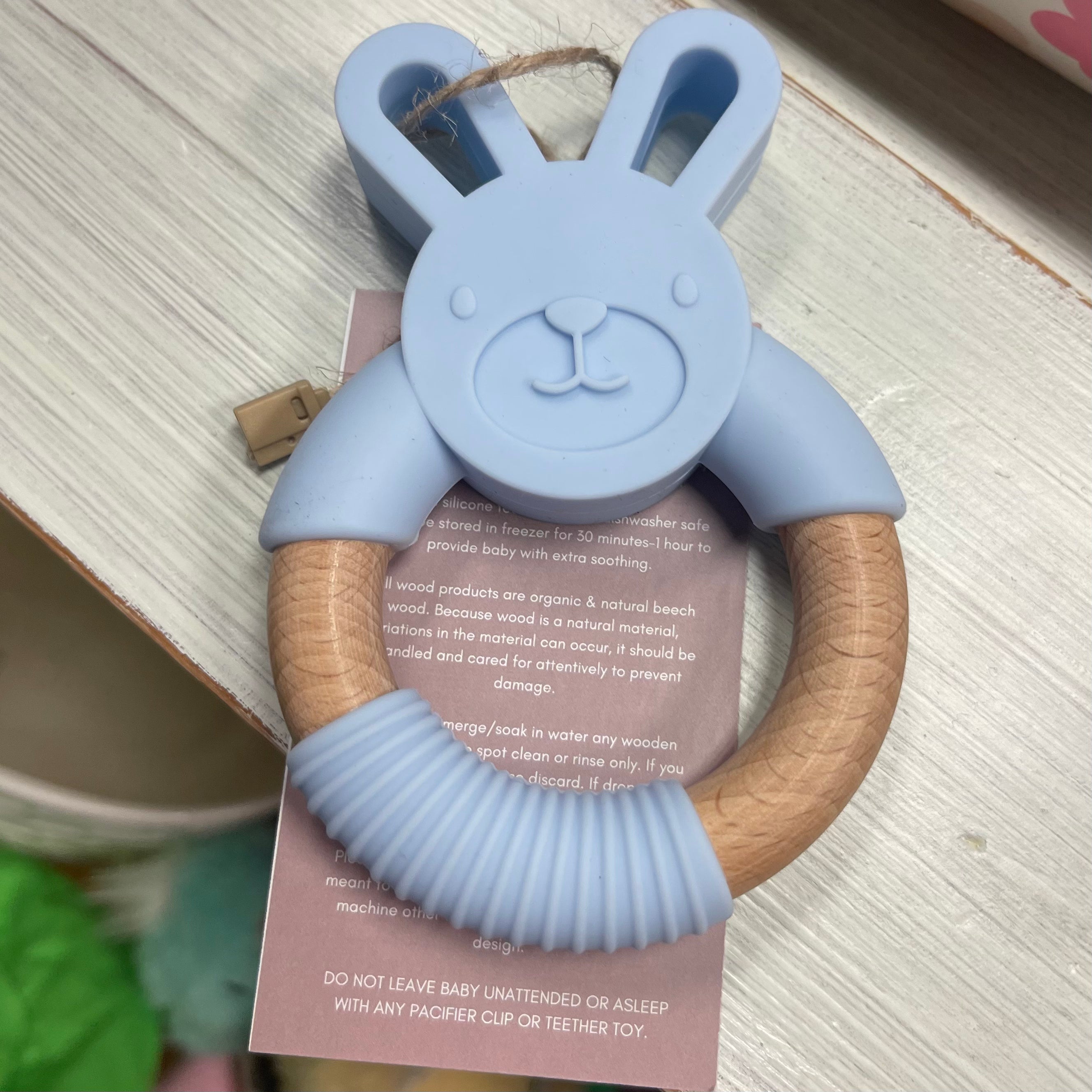 Baby Blue Bunny Teether
